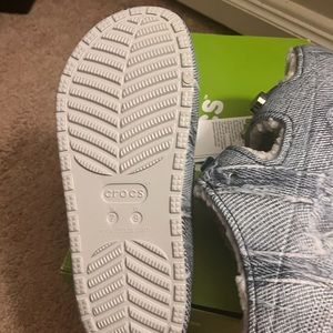 Sza Denim Croc Slides